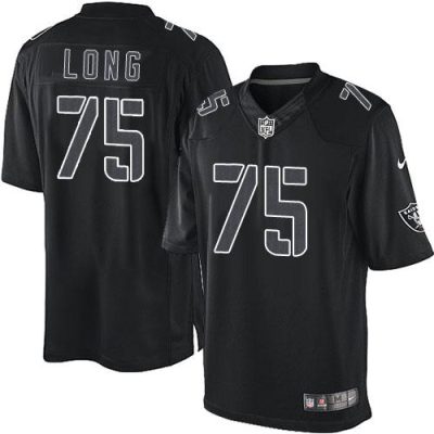 Nike Las Vegas Raiders #75 Howie Long Black Stitched NFL Impact Limited Jersey
