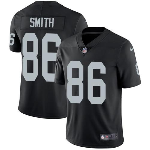 Nike Las Vegas Raiders #86 Lee Smith Black Team Color Stitched NFL Vapor Untouchable Limited Jersey