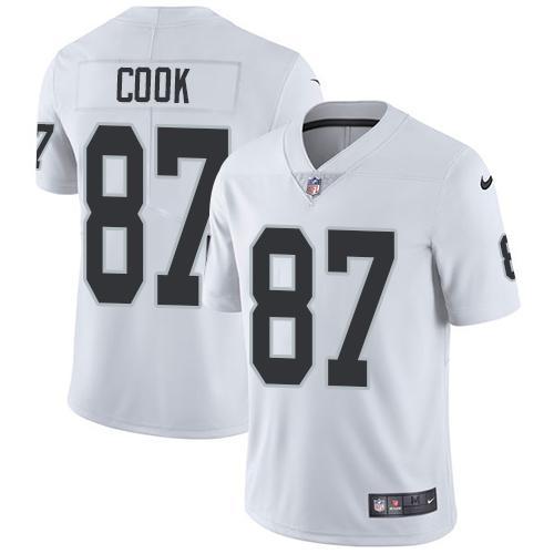 Nike Las Vegas Raiders #87 Jared Cook White Stitched NFL Vapor Untouchable Limited Jersey