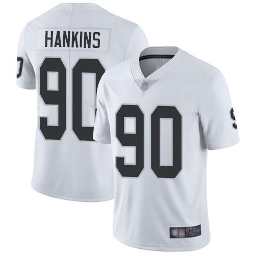 Nike Las Vegas Raiders #90 Johnathan Hankins White Stitched NFL Vapor Untouchable Limited Jersey
