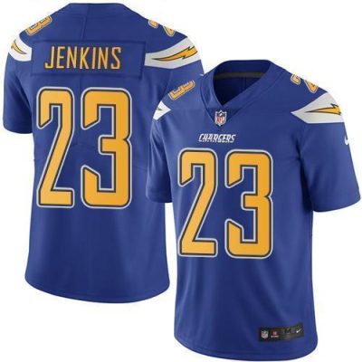 Nike Los Angeles Chargers #23 Rayshawn Jenkins Electric Blue Stitched NFL Limited Rush Jersey
