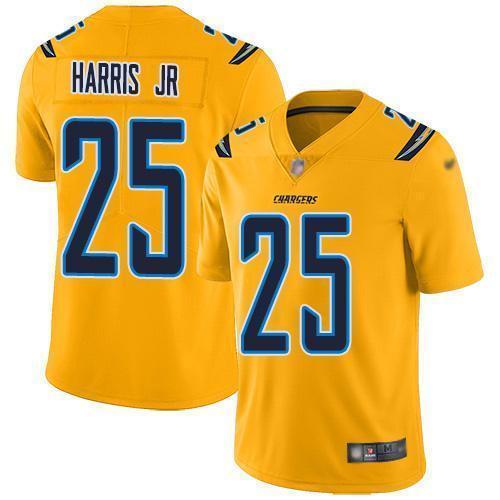 Nike Los Angeles Chargers #25 Chris Harris Jr Gold Stitched NFL Limited Inverted Legend Jersey