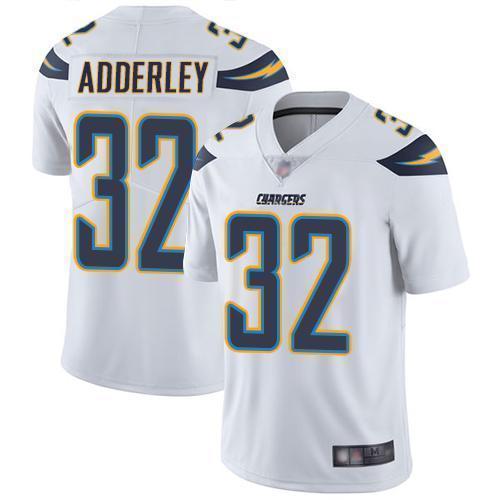 Nike Los Angeles Chargers #32 Nasir Adderley White Stitched NFL Vapor Untouchable Limited Jersey