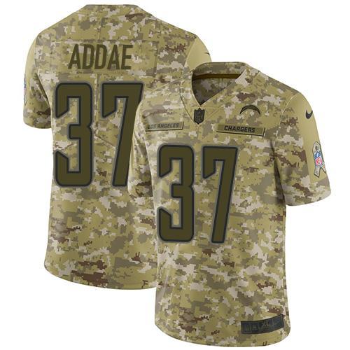 Nike Los Angeles Chargers #37 Jahleel Addae Camo Stitched NFL Limited 2018 Salute To Service Jersey