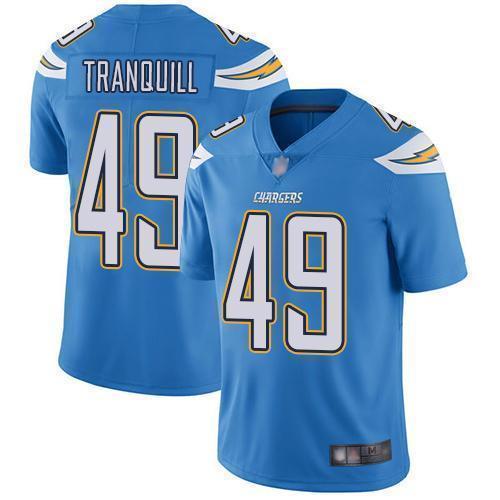 Nike Los Angeles Chargers #49 Drue Tranquill Electric Blue Alternate Stitched NFL Vapor Untouchable Limited Jersey