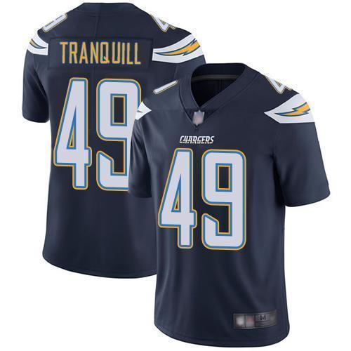 Nike Los Angeles Chargers #49 Drue Tranquill Navy Blue Team Color Stitched NFL Vapor Untouchable Limited Jersey