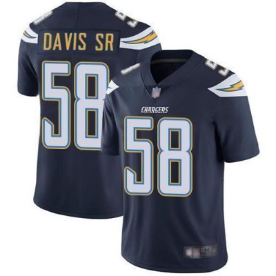 Nike Los Angeles Chargers #58 Thomas Davis Sr Navy Blue Team Color Stitched NFL Vapor Untouchable Limited Jersey