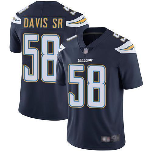 Nike Los Angeles Chargers #58 Thomas Davis Sr Navy Blue Team Color Stitched NFL Vapor Untouchable Limited Jersey