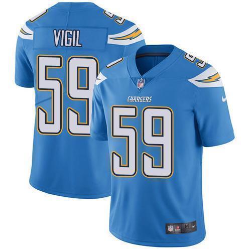Nike Los Angeles Chargers #59 Nick Vigil Electric Blue Alternate Stitched NFL Vapor Untouchable Limited Jersey