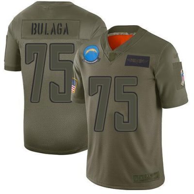 Nike Los Angeles Chargers #75 Bryan Bulaga Camo Stitched NFL Limited 2019 Salute To Service Jersey