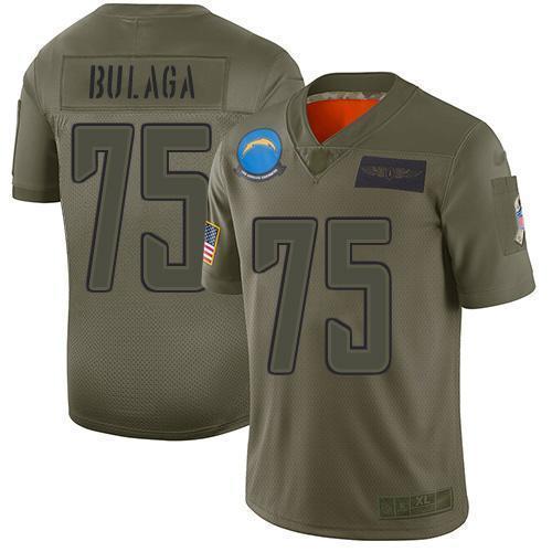 Nike Los Angeles Chargers #75 Bryan Bulaga Camo Stitched NFL Limited 2019 Salute To Service Jersey