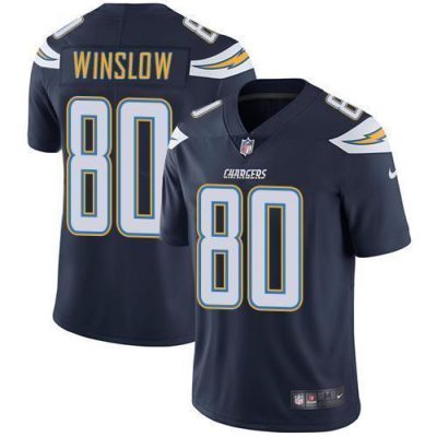 Nike Los Angeles Chargers #80 Kellen Winslow Navy Blue Team Color Stitched NFL Vapor Untouchable Limited Jersey