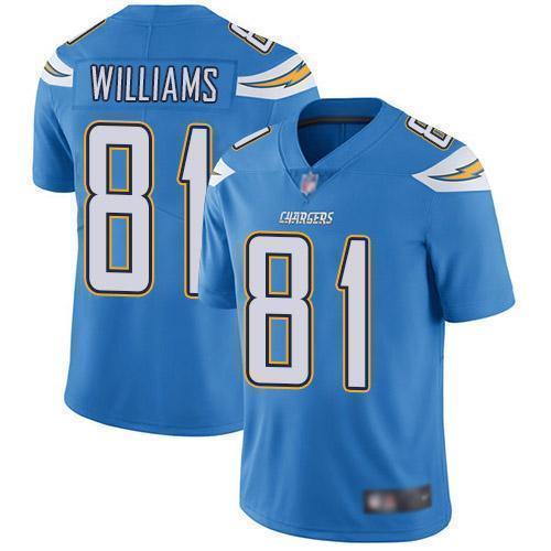 Nike Los Angeles Chargers #81 Mike Williams Electric Blue Alternate Stitched NFL Vapor Untouchable Limited Jersey