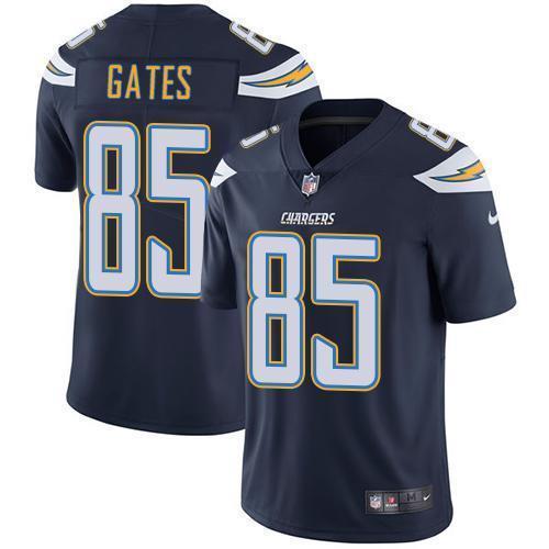 Nike Los Angeles Chargers #85 Antonio Gates Navy Blue Team Color Stitched NFL Vapor Untouchable Limited Jersey