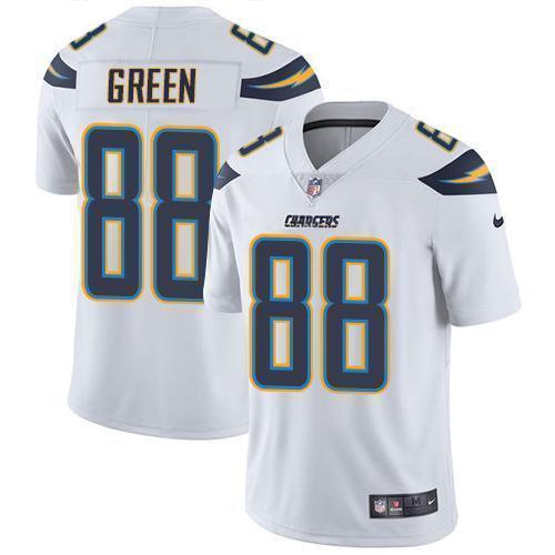 Nike Los Angeles Chargers #88 Virgil Green White Stitched NFL Vapor Untouchable Limited Jersey