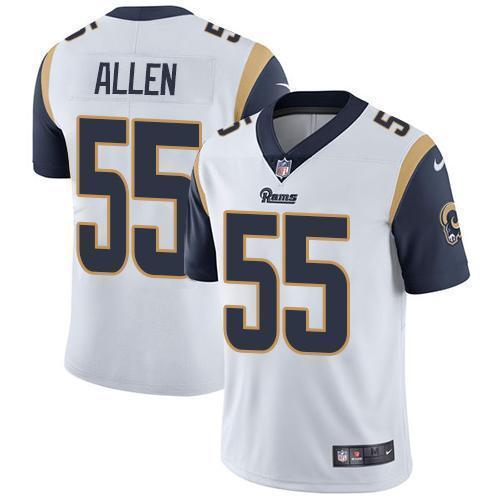 Nike Los Angeles Rams #55 Brian Allen White Stitched NFL Vapor Untouchable Limited Jersey