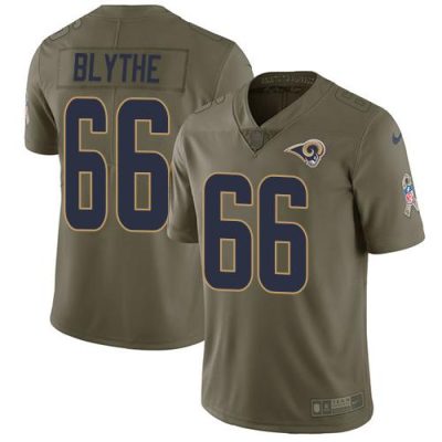 Nike Los Angeles Rams #66 Austin Blythe Olive Stitched NFL Limited 2017 Salute To Service Jersey