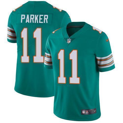 Nike Miami Dolphins #11 DeVante Parker Aqua Green Alternate Stitched NFL Vapor Untouchable Limited Jersey