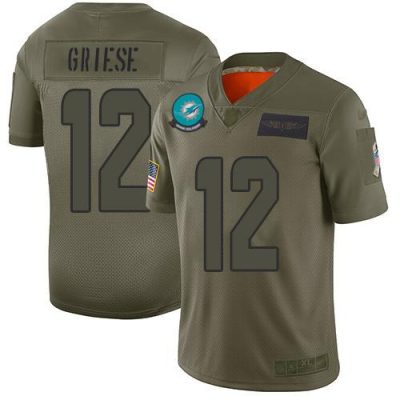 Nike Miami Dolphins #12 Bob Griese Camo Stitched NFL Limited 2019 Salute To Service Jersey