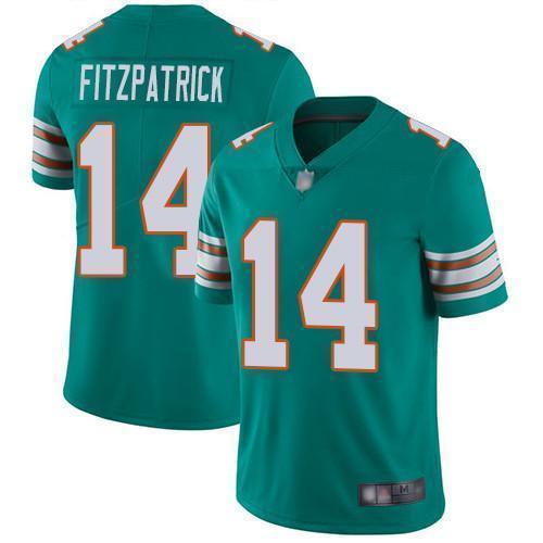Nike Miami Dolphins #14 Ryan Fitzpatrick Aqua Green Alternate Stitched NFL Vapor Untouchable Limited Jersey