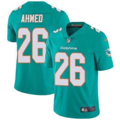 Nike Miami Dolphins #26 Salvon Ahmed Aqua Green Team Color Stitched NFL Vapor Untouchable Limited Jersey