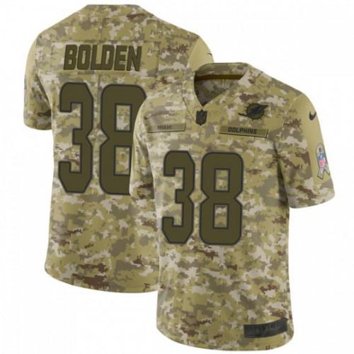 Nike Miami Dolphins #38 Brandon Bolden Camo Stitched NFL Limited 2018 Salute To Service Jersey
