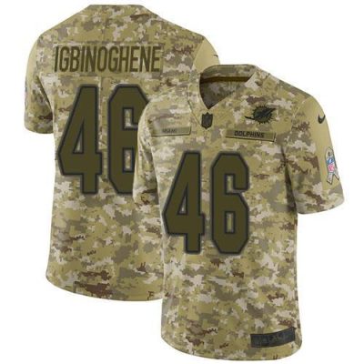 Nike Miami Dolphins #46 Noah Igbinoghene Camo Stitched NFL Limited 2018 Salute To Service Jersey