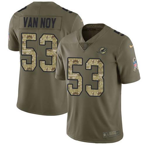 Nike Miami Dolphins #53 Kyle Van Noy Olive/Camo Stitched NFL Limited 2017 Salute To Service Jersey