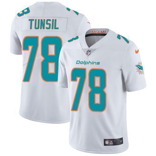 Nike Miami Dolphins #78 Laremy Tunsil White Stitched NFL Vapor Untouchable Limited Jersey