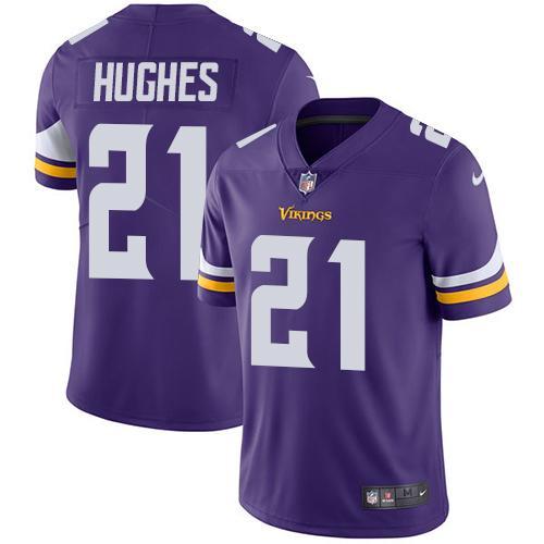 Nike Minnesota Vikings #21 Mike Hughes Purple Team Color Stitched NFL Vapor Untouchable Limited Jersey