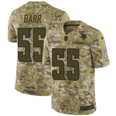 Nike Minnesota Vikings #55 Anthony Barr Camo Stitched NFL Limited 2018 Salute To Service Jersey