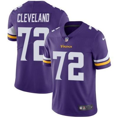 Nike Minnesota Vikings #72 Ezra Cleveland Purple Team Color Stitched NFL Vapor Untouchable Limited Jersey