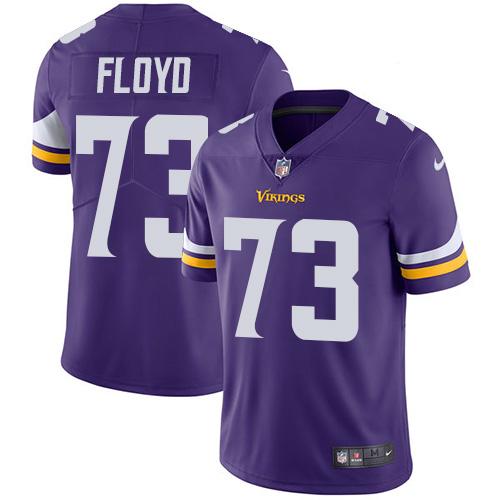 Nike Minnesota Vikings #73 Sharrif Floyd Purple Team Color Stitched NFL Vapor Untouchable Limited Jersey