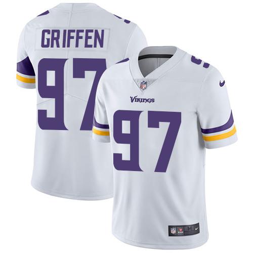 Nike Minnesota Vikings #97 Everson Griffen White Stitched NFL Vapor Untouchable Limited Jersey