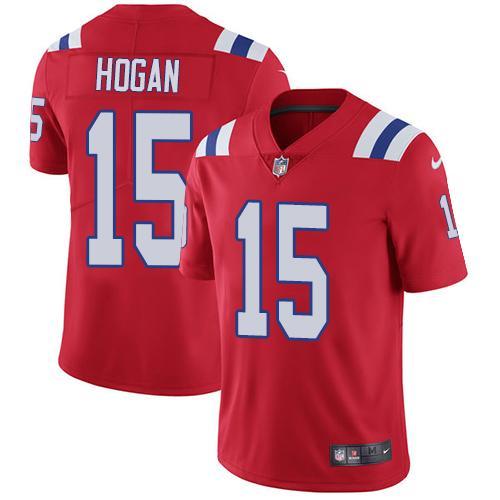 Nike New England Patriots #15 Chris Hogan Red Alternate Stitched NFL Vapor Untouchable Limited Jersey