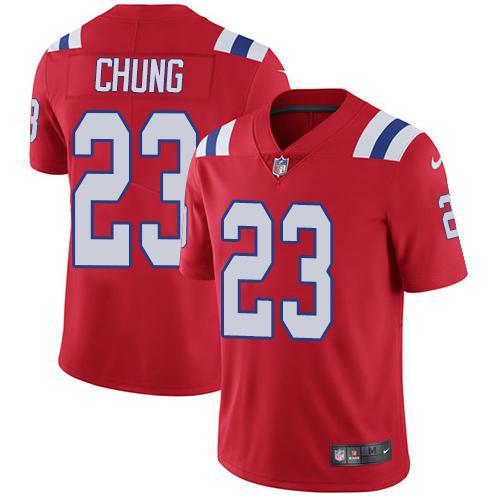 Nike New England Patriots #23 Patrick Chung Red Alternate Stitched NFL Vapor Untouchable Limited Jersey