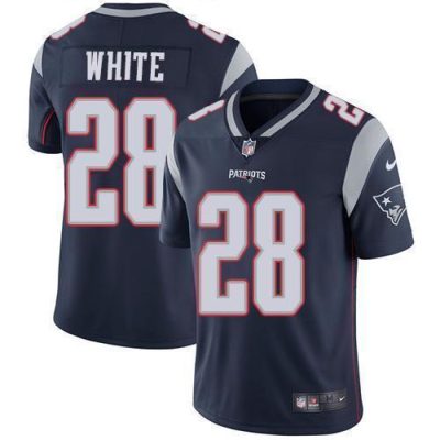 Nike New England Patriots #28 James White Navy Blue Team Color Stitched NFL Vapor Untouchable Limited Jersey