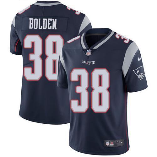 Nike New England Patriots #38 Brandon Bolden Navy Blue Team Color Stitched NFL Vapor Untouchable Limited Jersey