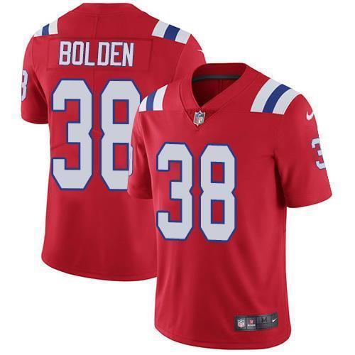 Nike New England Patriots #38 Brandon Bolden Red Alternate Stitched NFL Vapor Untouchable Limited Jersey