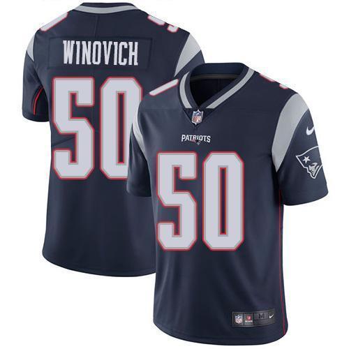Nike New England Patriots #50 Chase Winovich Navy Blue Team Color Stitched NFL Vapor Untouchable Limited Jersey