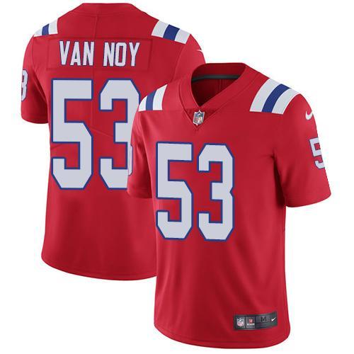 Nike New England Patriots #53 Kyle Van Noy Red Alternate Stitched NFL Vapor Untouchable Limited Jersey