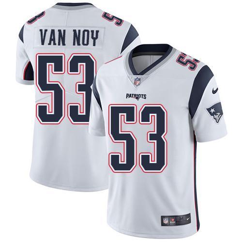 Nike New England Patriots #53 Kyle Van Noy White Stitched NFL Vapor Untouchable Limited Jersey