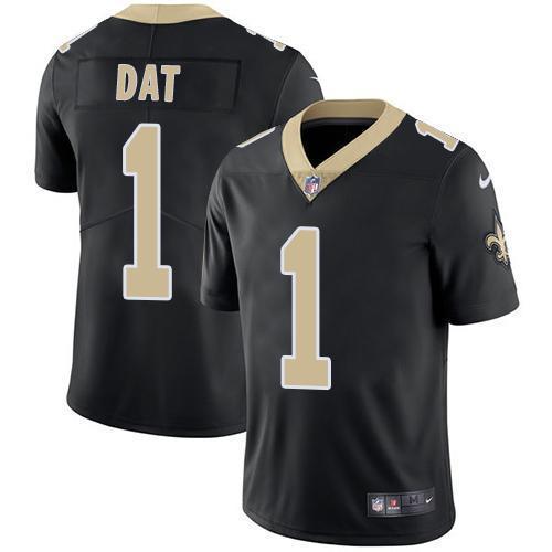 Nike New Orleans Saints #1 Who Dat Black Team Color Stitched NFL Vapor Untouchable Limited Jersey
