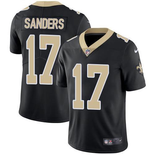 Nike New Orleans Saints #17 Emmanuel Sanders Black Team Color Stitched NFL Vapor Untouchable Limited Jersey