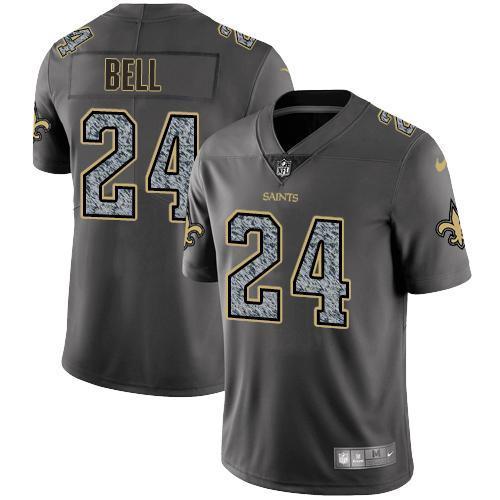 Nike New Orleans Saints #24 Vonn Bell Gray Static Stitched NFL Vapor Untouchable Limited Jersey