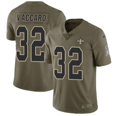 Nike New Orleans Saints #32 Kenny Vaccaro Olive Stitched NFL Limited 2017 Salute To Service Jersey