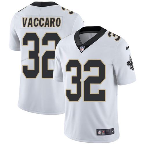 Nike New Orleans Saints #32 Kenny Vaccaro White Stitched NFL Vapor Untouchable Limited Jersey