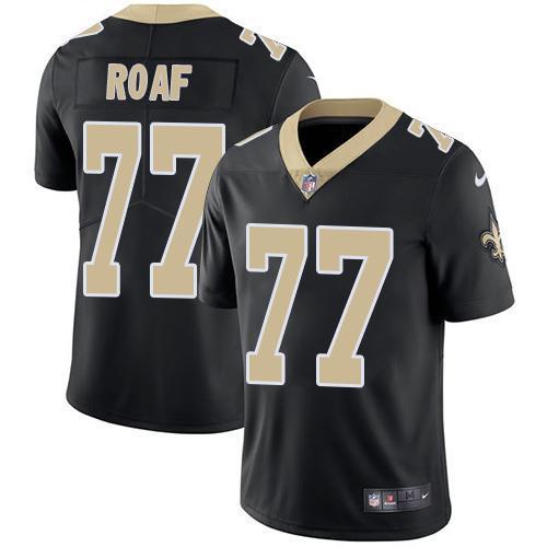 Nike New Orleans Saints #77 Willie Roaf Black Team Color Stitched NFL Vapor Untouchable Limited Jersey