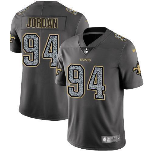 Nike New Orleans Saints #94 Cameron Jordan Gray Static Stitched NFL Vapor Untouchable Limited Jersey