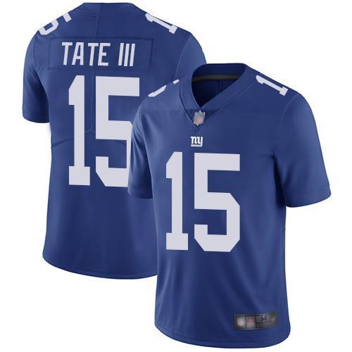 Nike New York Giants #15 Golden Tate III Royal Blue Team Color Men's Stitched NFL Vapor Untouchable Limited Jersey Men's